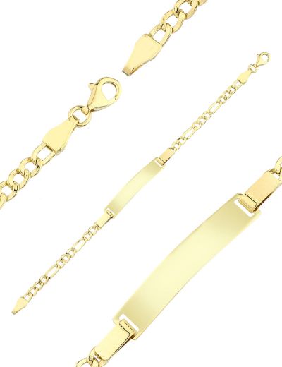 Figaro Altın Çocuk Künye Bileklik resmi