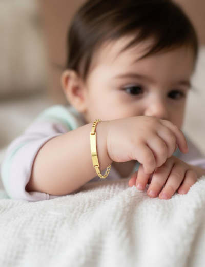 Figaro Altın Çocuk Künye Bileklik resmi