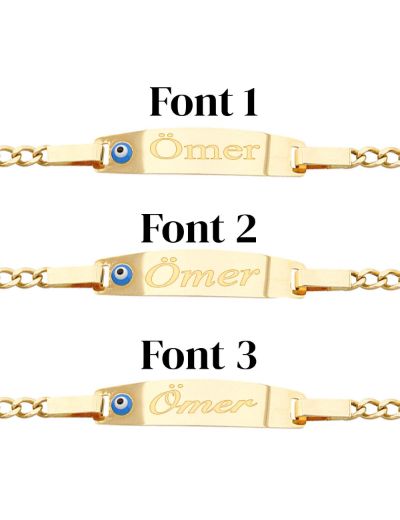 Gurmet Çocuk Künye Bileklik resmi