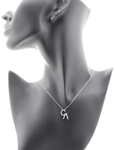 Harfli Pırlanta Kişiye Özel Kolye resmi