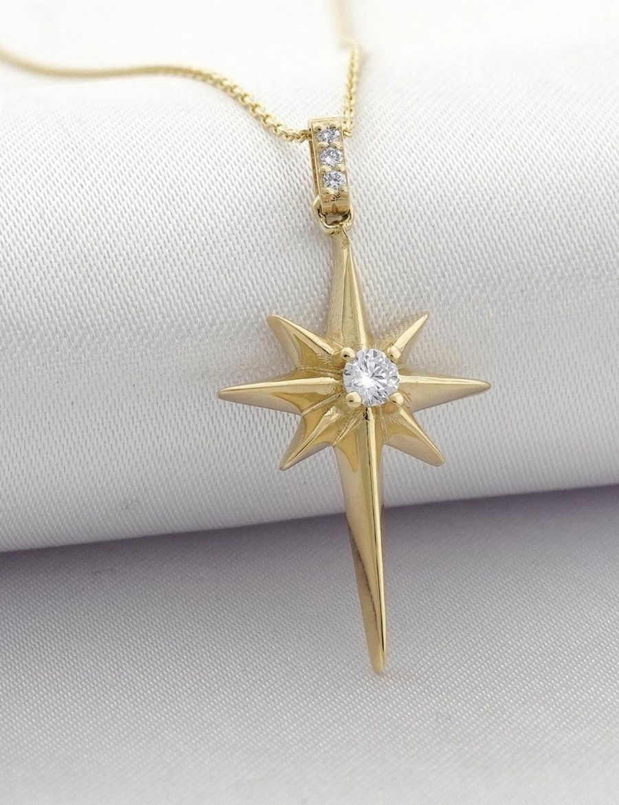 Kuzey Yıldızı Pırlanta Kolye resmi