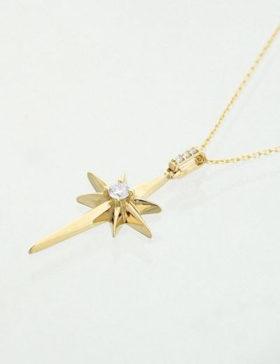 Kuzey Yıldızı Pırlanta Kolye resmi