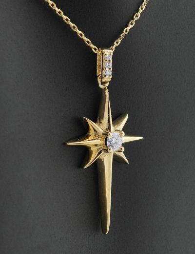 Kuzey Yıldızı Pırlanta Kolye resmi