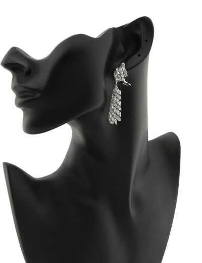 Sallantılı Pırlanta Küpe Tasarım Küpe resmi