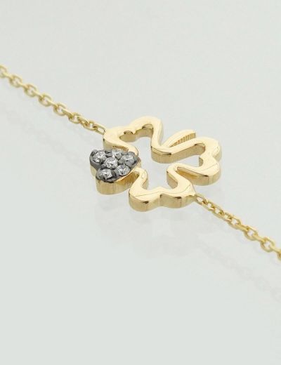 Pırlanta Yonca Bileklik resmi