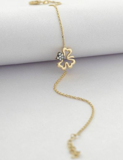 Pırlanta Yonca Bileklik resmi