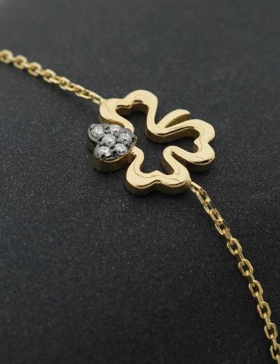 Pırlanta Yonca Bileklik resmi