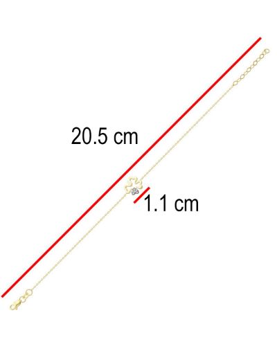Pırlanta Yonca Bileklik resmi