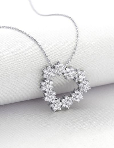 Flora Kalp Pırlanta Kolye resmi