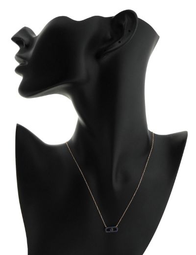 İris Safir Geometrik Kolye resmi