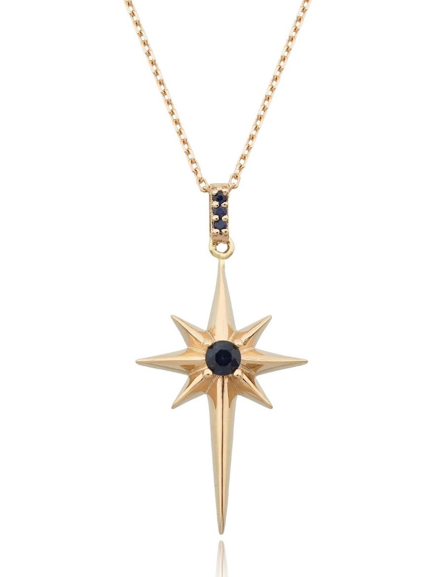 Kuzey Yıldızı Safir Kolye resmi