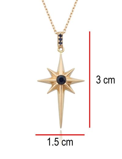 Kuzey Yıldızı Safir Kolye resmi