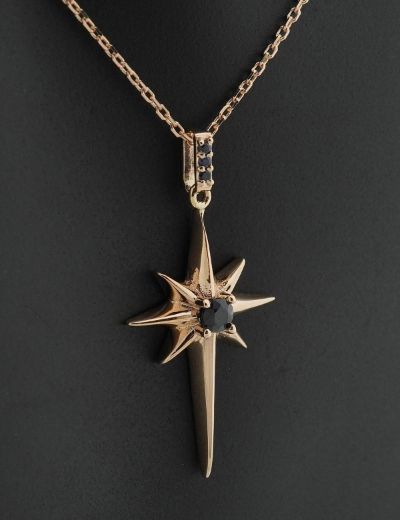 Kuzey Yıldızı Safir Kolye resmi