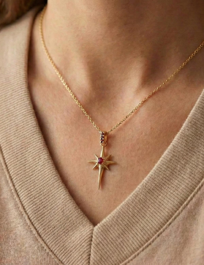 Kuzey Yıldızı Yakut Kolye resmi