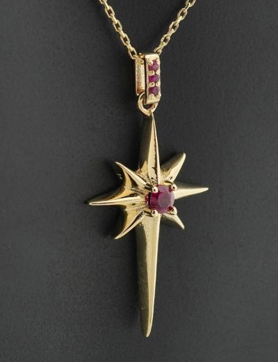 Kuzey Yıldızı Yakut Kolye