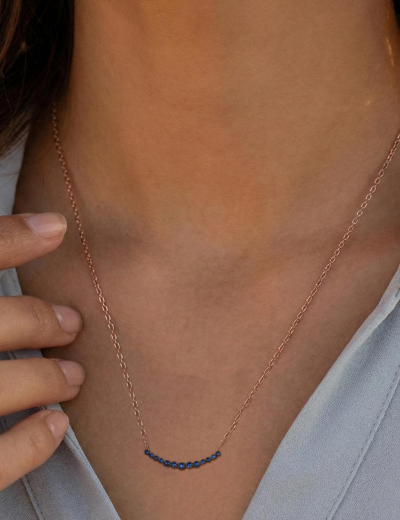 Su Yolu Safir Kolye resmi