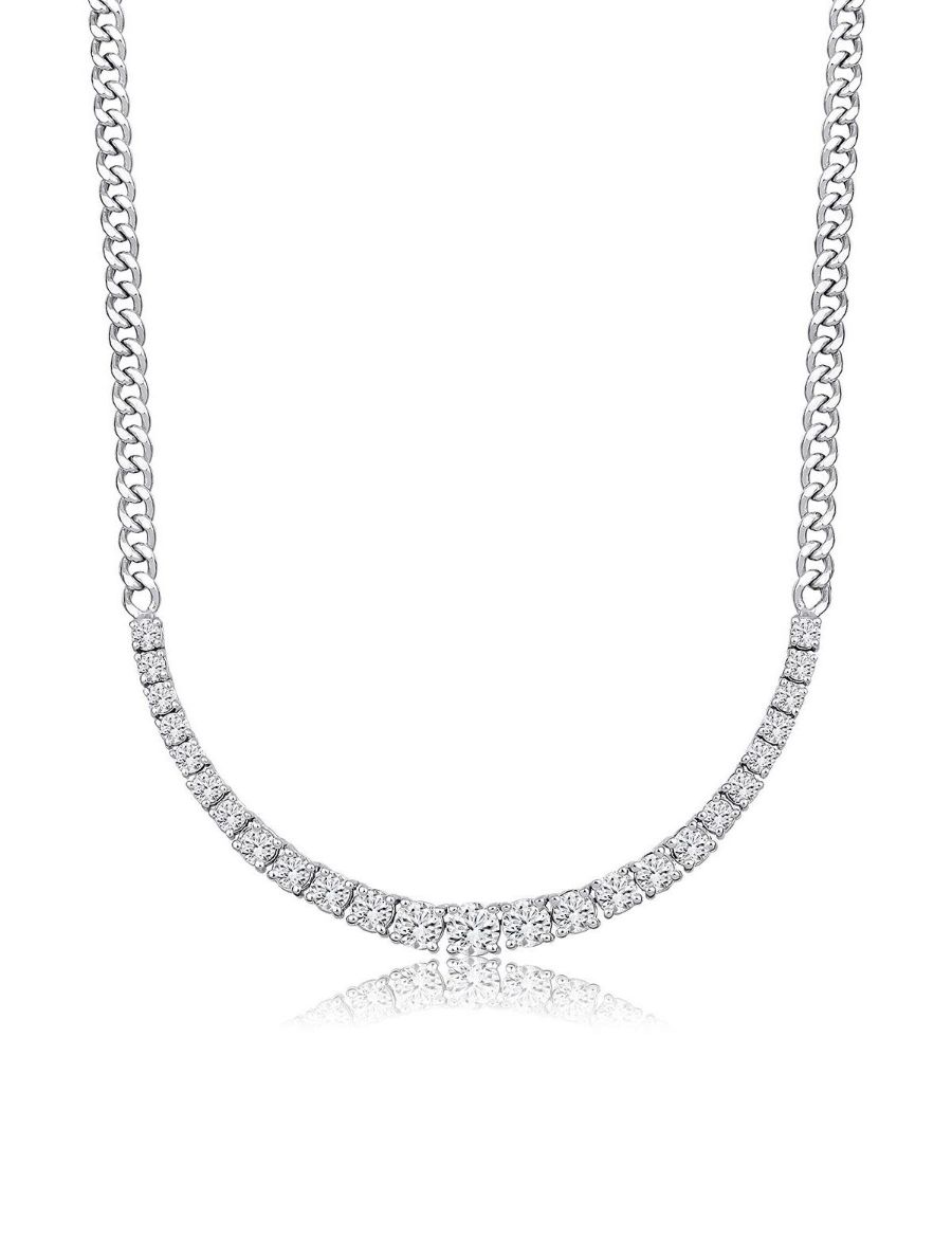 Yarım Tur Su Yolu Pırlanta Kolye - 2.03 Karat resmi