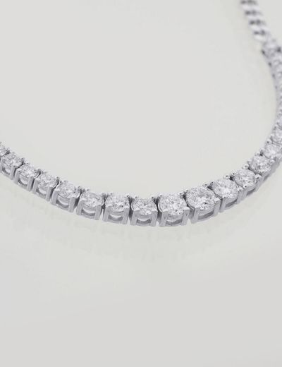 Yarım Tur Su Yolu Pırlanta Kolye - 2.03 Karat resmi