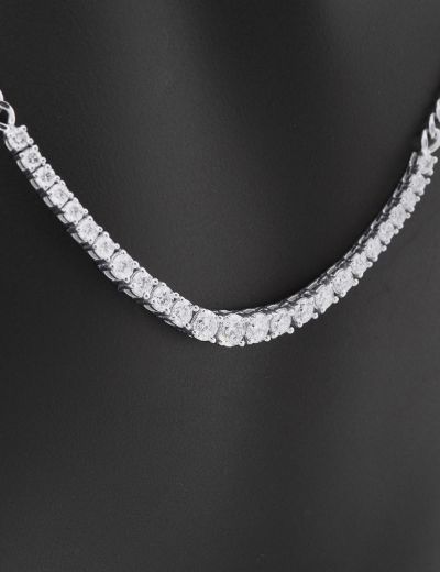 Yarım Tur Su Yolu Pırlanta Kolye - 2.03 Karat