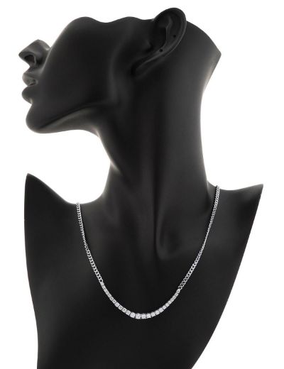 Yarım Tur Su Yolu Pırlanta Kolye - 2.03 Karat resmi