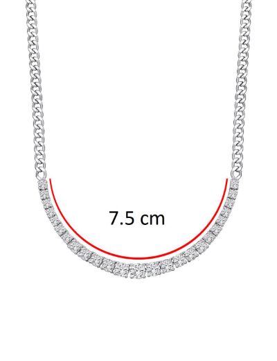 Yarım Tur Su Yolu Pırlanta Kolye - 2.03 Karat