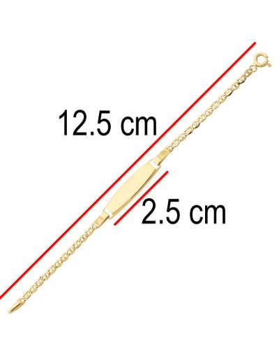 Bebek Künye Altın Bileklik resmi