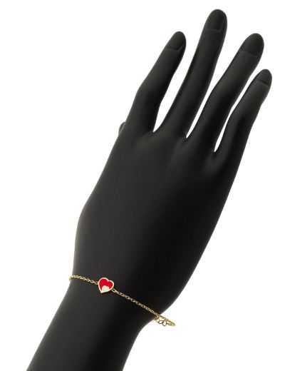 Mineli Kalp Çocuk Bileklik resmi