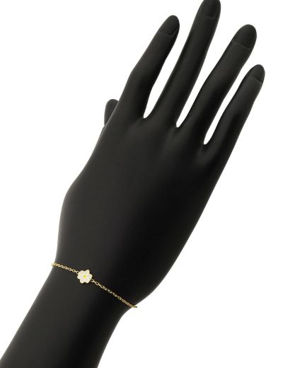 Papatya Figürlü Çocuk Zincir Bileklik resmi