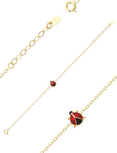 Uğru Böceği Figürlü Çocuk Zincir Bileklik resmi