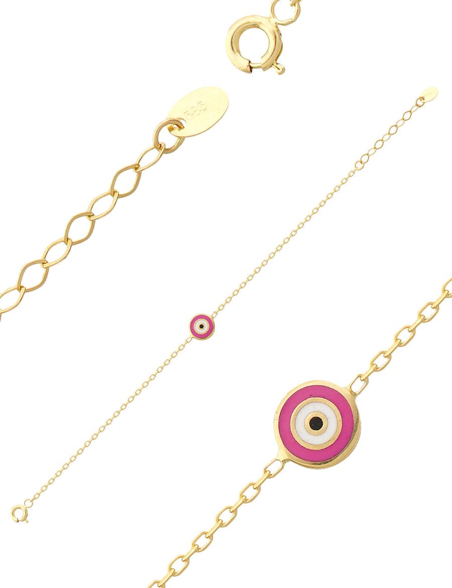 Nazar Gözü Figürlü Çocuk Zincir Bileklik resmi