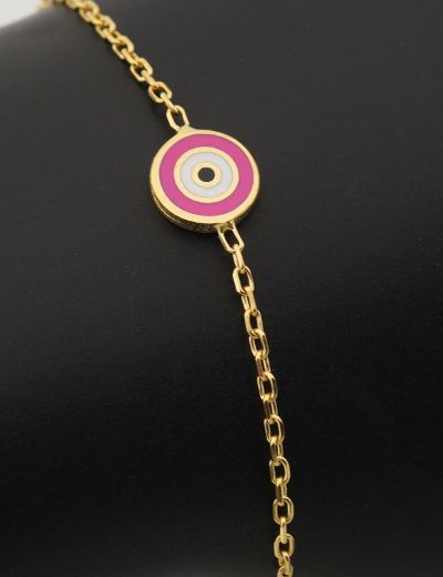 Nazar Gözü Figürlü Çocuk Zincir Bileklik resmi