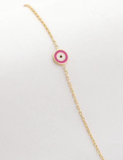 Nazar Gözü Figürlü Çocuk Zincir Bileklik resmi