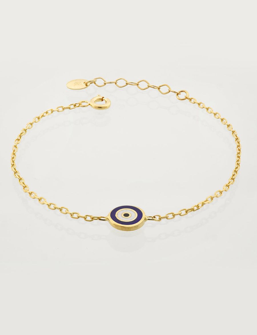 Nazar Gözü Figürlü Çocuk Zincir Bileklik resmi