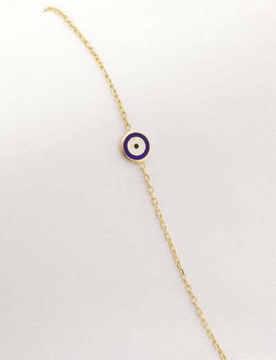 Nazar Gözü Figürlü Çocuk Zincir Bileklik resmi