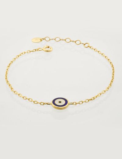 Nazar Gözü Figürlü Çocuk Zincir Bileklik resmi