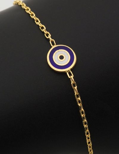 Nazar Gözü Figürlü Çocuk Zincir Bileklik resmi