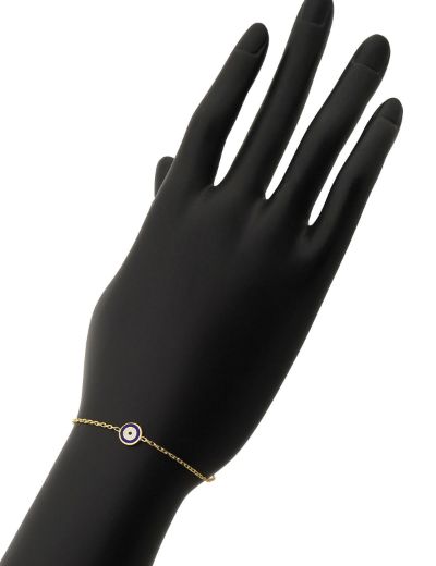 Nazar Gözü Figürlü Çocuk Zincir Bileklik resmi