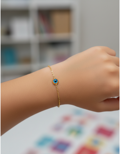 Nazar Boncuğu Çocuk Zincir Bileklik resmi