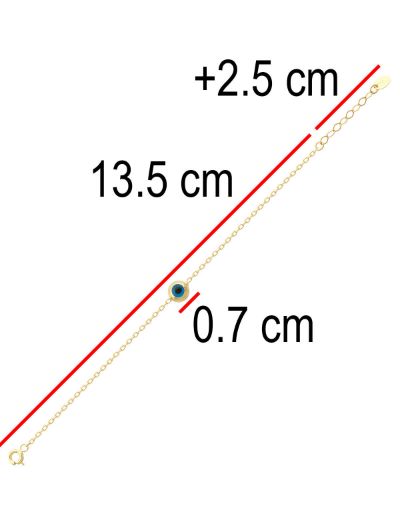 Nazar Boncuğu Çocuk Zincir Bileklik resmi