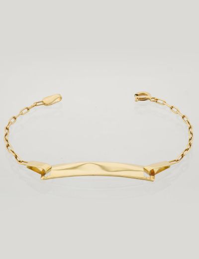 Çocuk Altın Künye Bileklik resmi