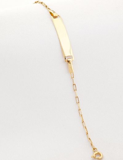 Çocuk Altın Künye Bileklik resmi