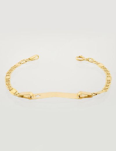 Çocuk Altın Künye Bileklik -Yıldız Figürlü resmi