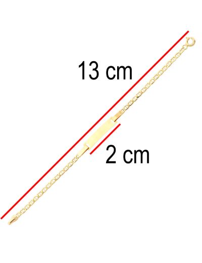 Altın Çocuk Künye Bileklik resmi
