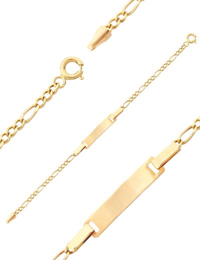 Altın Bebek Künye Bileklik resmi