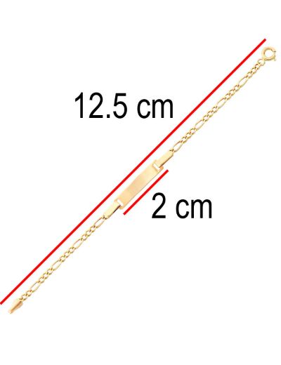 Altın Bebek Künye Bileklik resmi