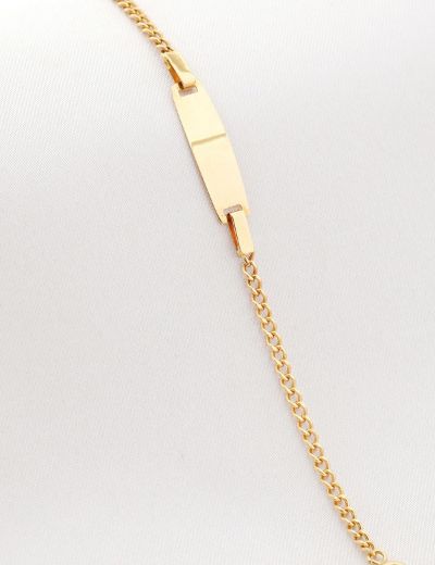 Altın Bebek Künye Bileklik resmi