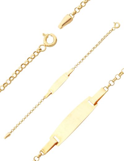 Altın Bebek Künye Bileklik resmi