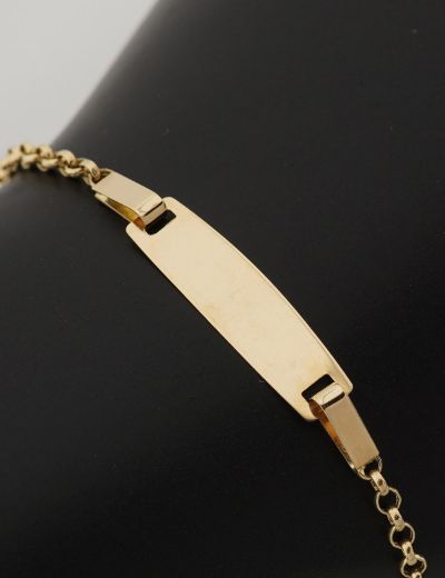 Altın Bebek Künye Bileklik resmi