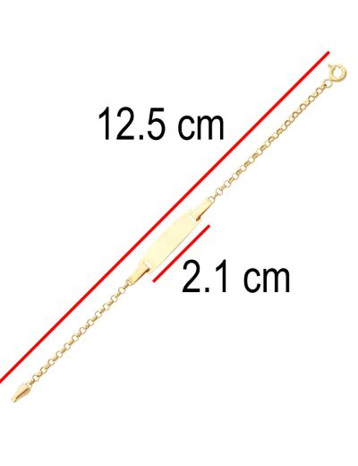 Altın Bebek Künye Bileklik resmi