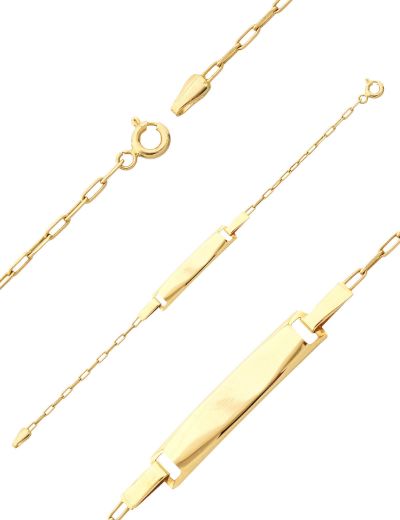 Çocuk Altın Künye Bileklik resmi